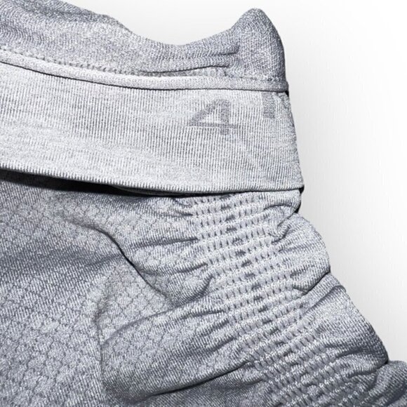 Lululemon In The Flow Crop II Leggings 4 Seamless Heathered light Gray W6B41S - Picture 8 of 8